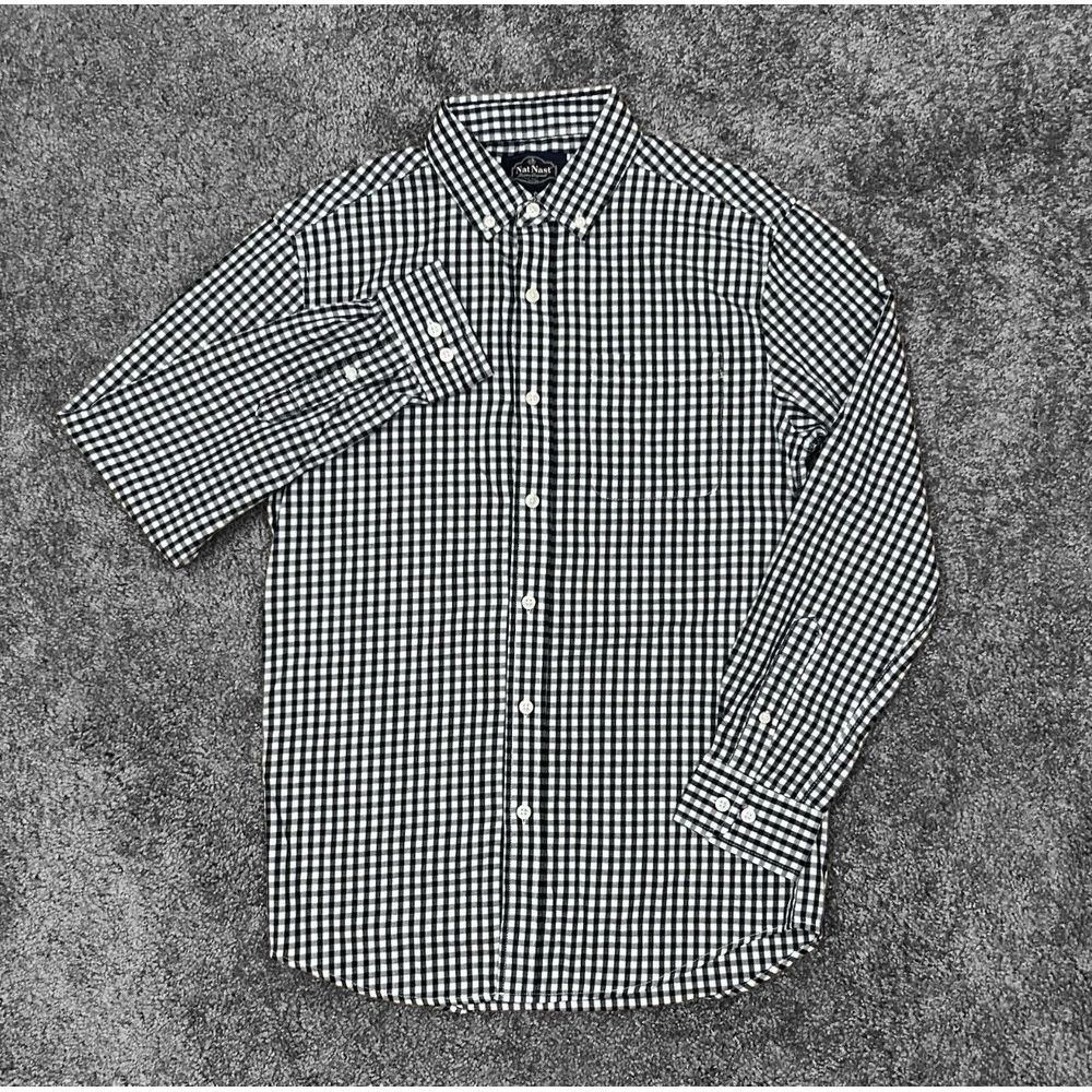 Nat Nast Men's‎ Size Small Button Front Long Sleeve Shirt